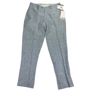 Bar III Mens Slim Fit 100% Linen Suit Pants Blue 32x30